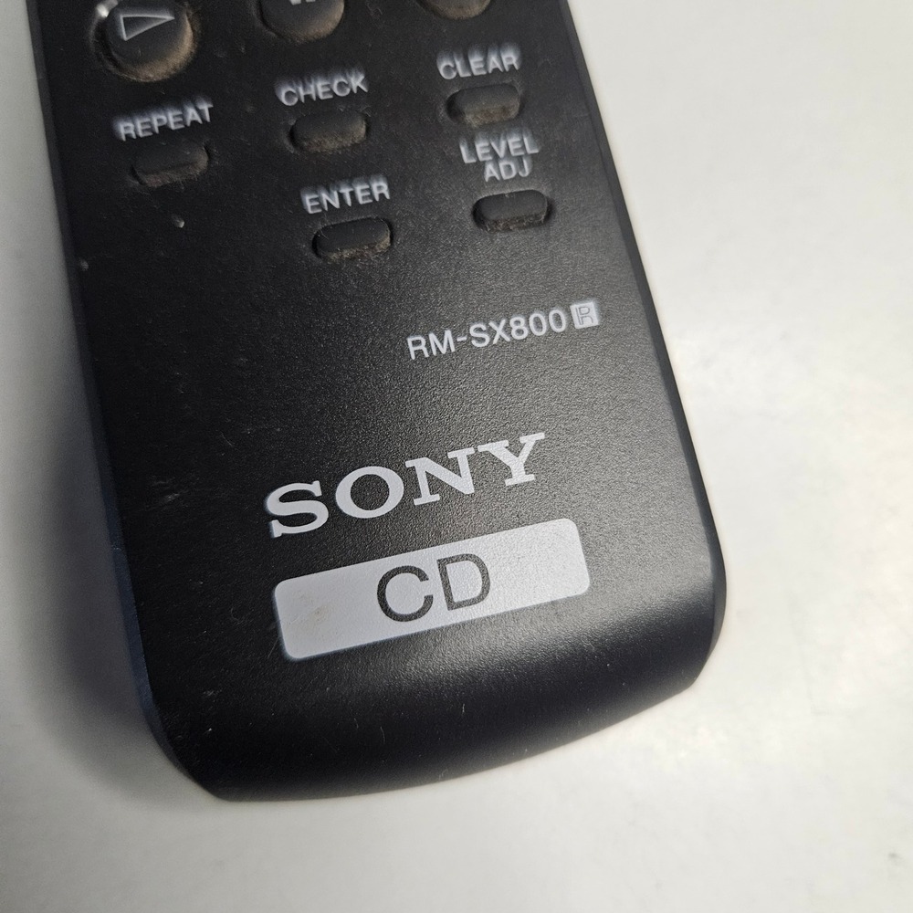 Sony RM-SX800 CD Player Remote Control Black Genuine OEM RM-SX800R - Picture 3 of 4
